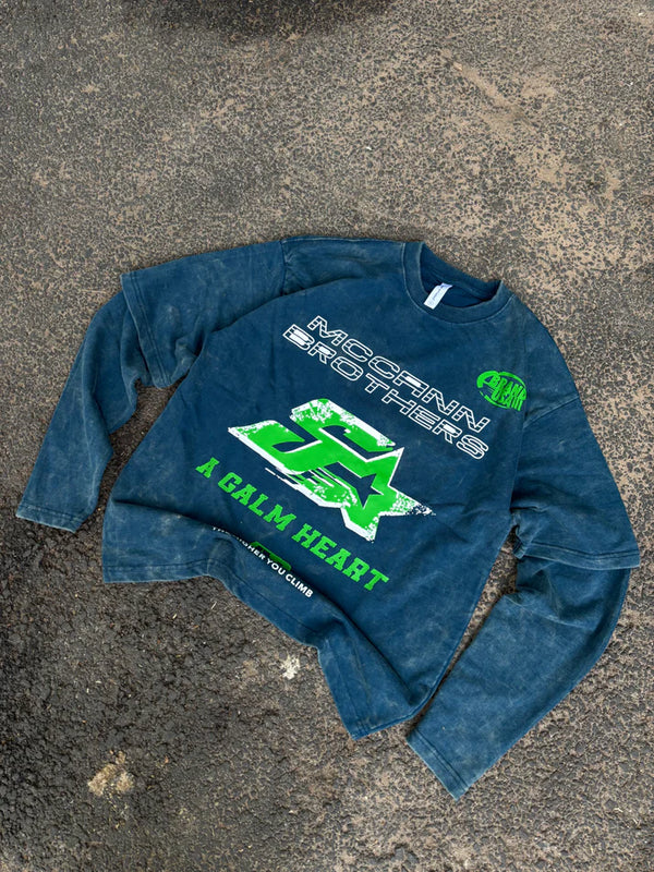 Mccann blue doctor sleeve tee